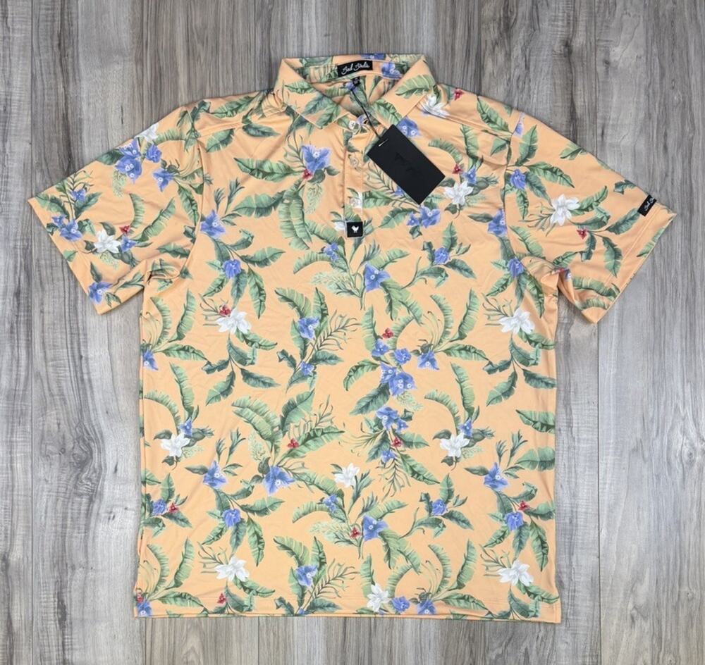 Bad Birdie Flora Fiesta Core Golf Polo Shirt BBMP001 684 Mens Size XL NEW